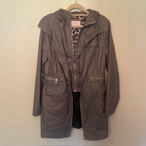 LAUNDRY  - HOODED 3/4 LIGHT WEIGHT TRENCH COAT